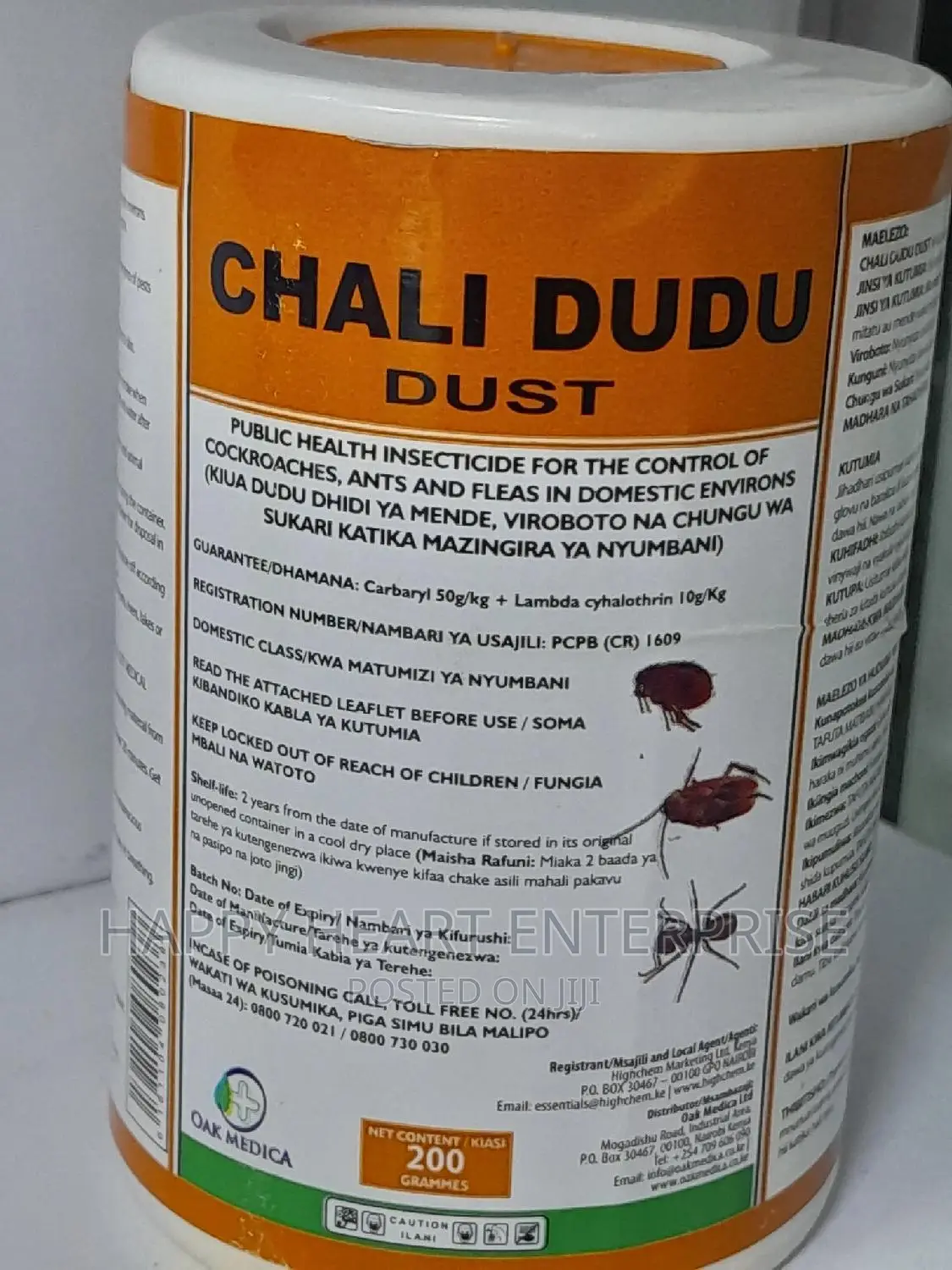 Chali Dudu Dust Cockroach Powder 200G