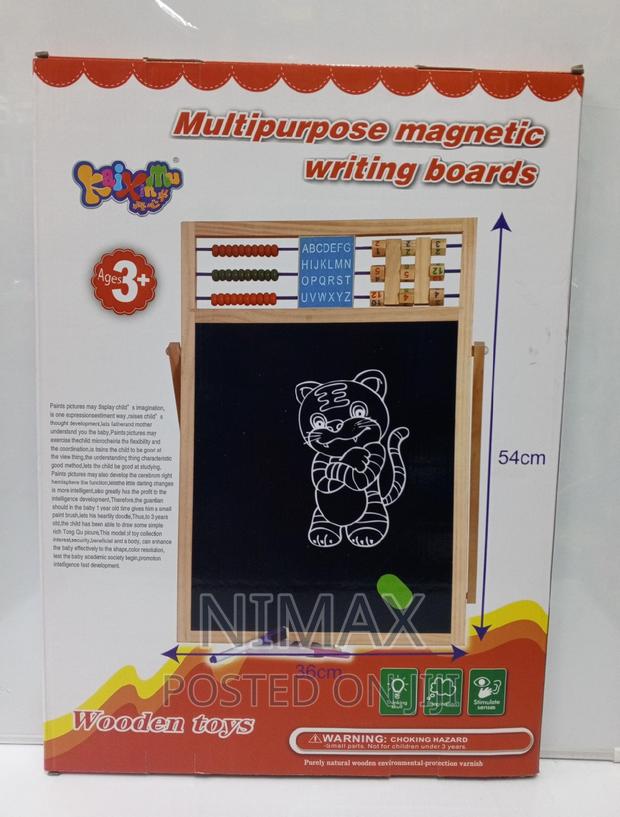 Wooden White Board Magnetic Double Sided - thumbnail 3