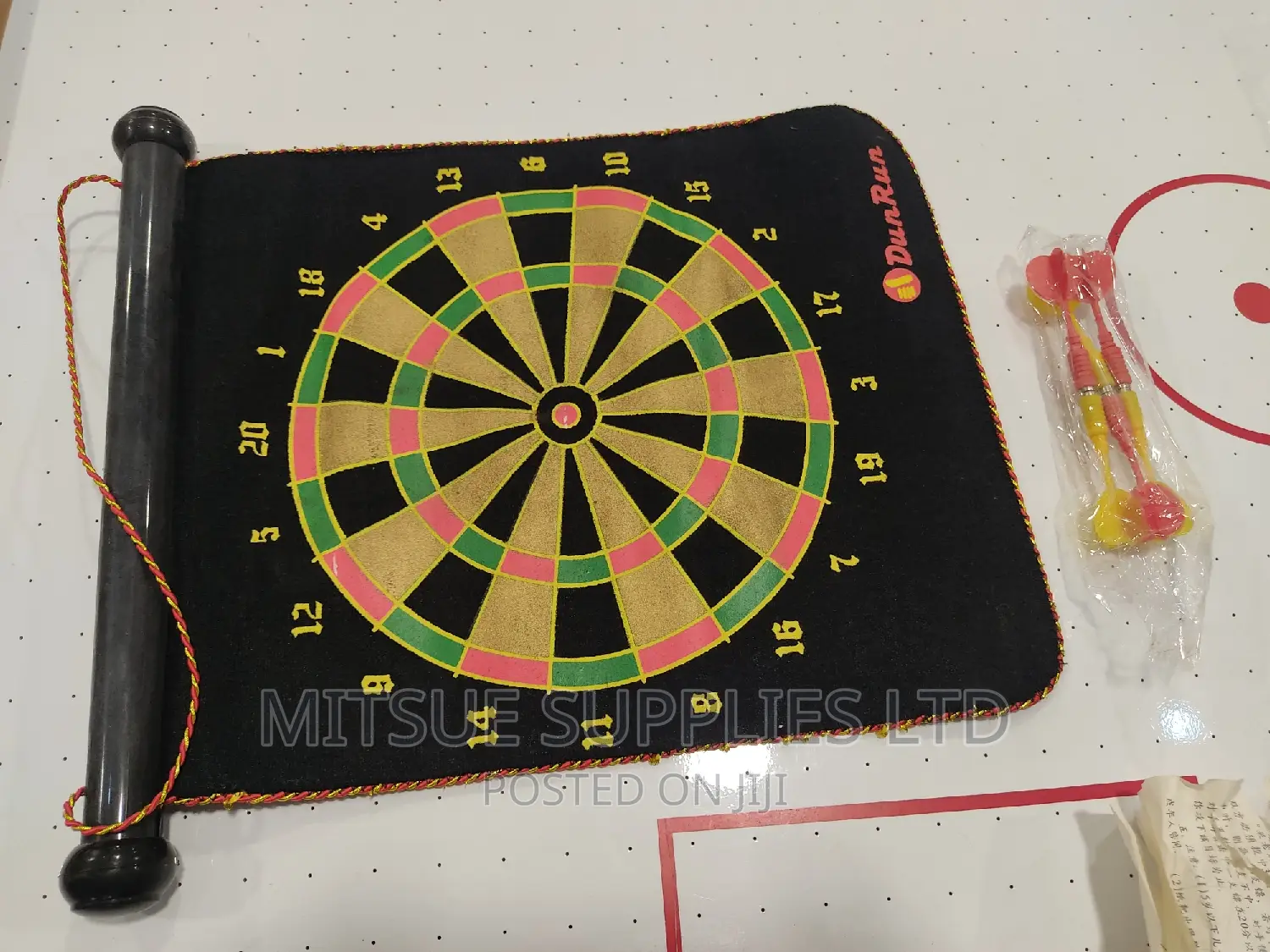 Double Sided Magnetic Dart on Canvas Portable Foldable