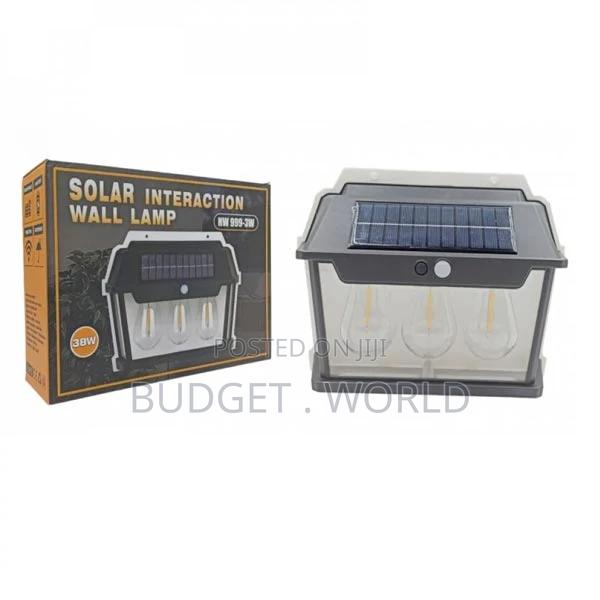 Waterproof Solar Interaction Wall Lamp - 3 Bulbs Resocked - main view
