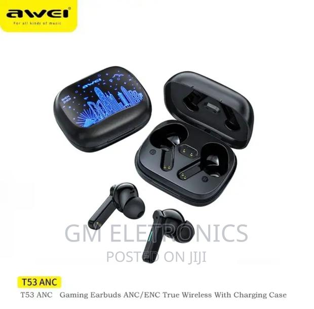 Awei T53 Wireless Bluetooth Earbuds RGB Colorful Light. - main view
