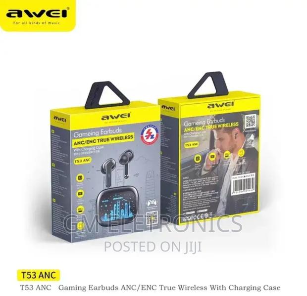 Awei T53 Wireless Bluetooth Earbuds RGB Colorful Light. - thumbnail 2