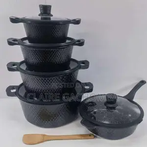11 Pieces Cookware With Silicon Lid Covers