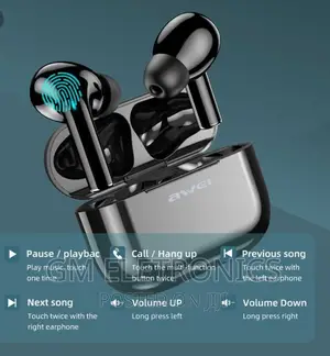 New AWEI T29 Earbuds BT 5.0 With Mic Touch Control