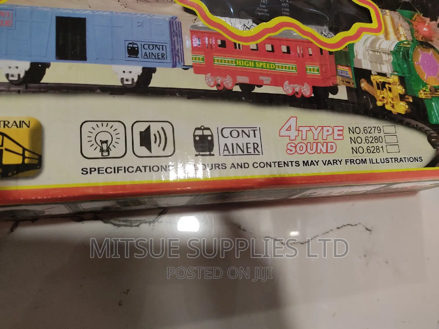 Toy Train for Play With 4 Type Sound Movable -52x32x8cm