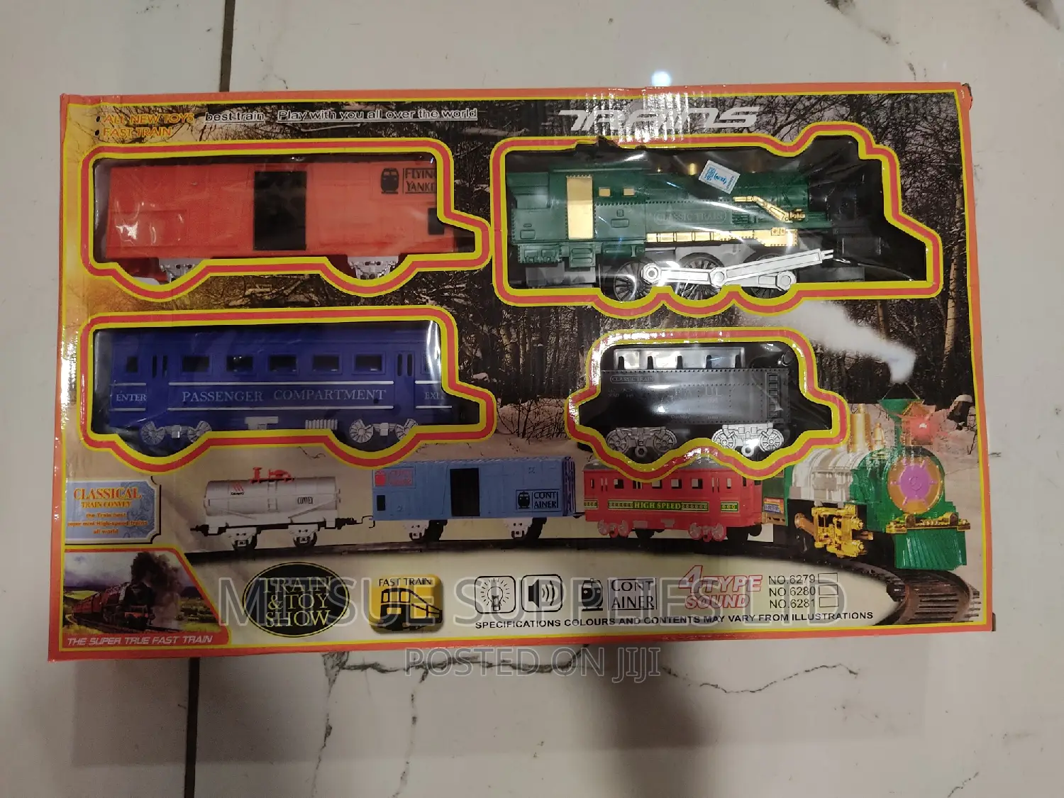 Toy Train for Play With 4 Type Sound Movable -52x32x8cm