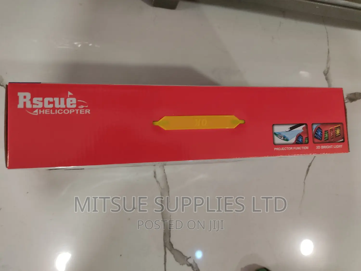 Toy Rescue Helicopter With 3D Lights -42x21x10cm