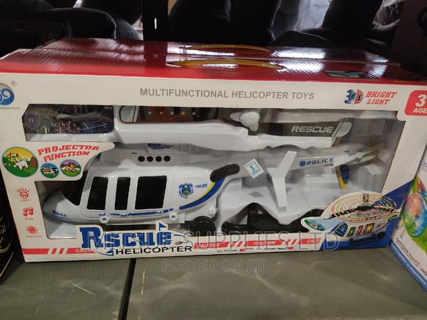 Toy Rescue Helicopter With 3D Lights -42x21x10cm