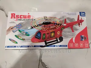 Toy Rescue Helicopter With 3D Lights -42x21x10cm