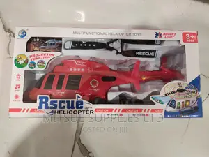Toy Rescue Helicopter With 3D Lights -42x21x10cm
