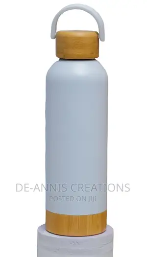 500ml Bamboo Thermal Bottle With Lid Bottom