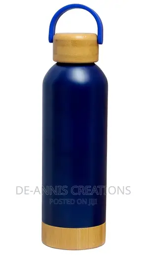500ml Bamboo Thermal Bottle With Lid Bottom
