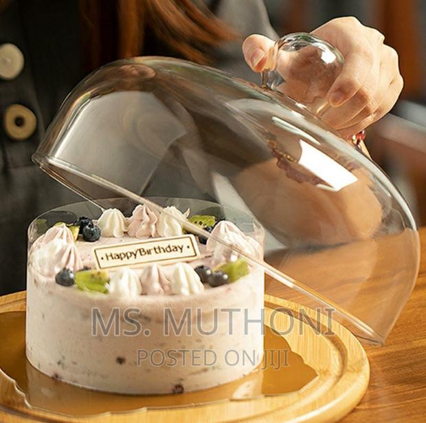 30 Cm Clear Glass Cake Cover - main view