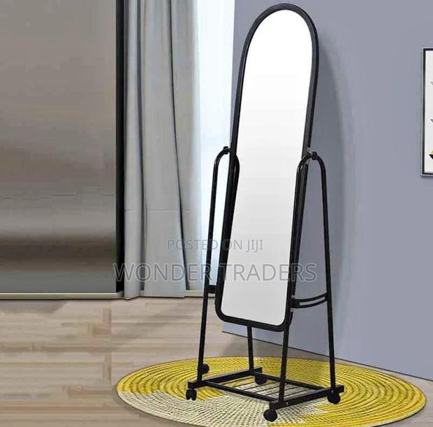 Dressing Mirror With Wheel.