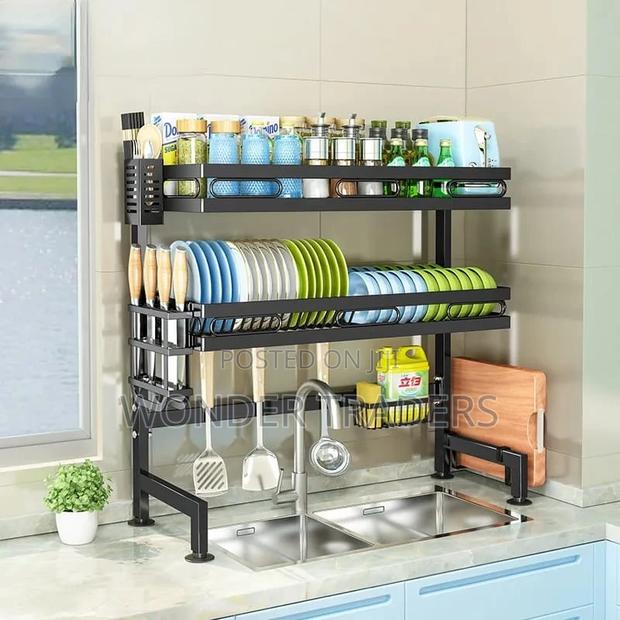 Double Layer Over the Sink Dish Rack - main view