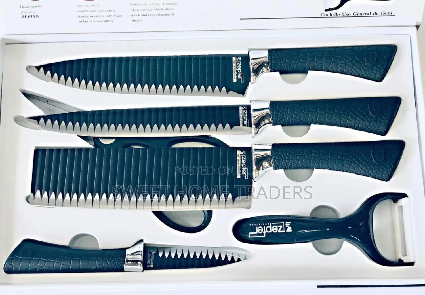 6 PCS Zepter Knife Set 