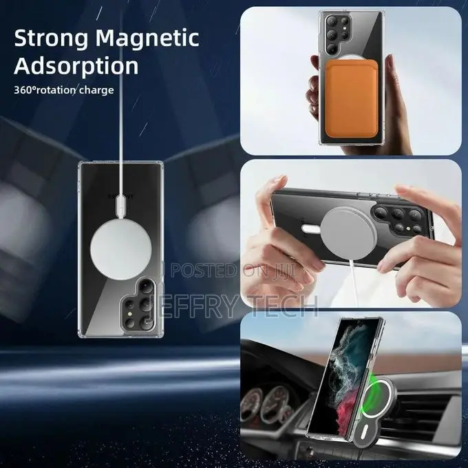 Magnetic Case for Samsung Galaxy S23 Ultra 6.8-Inch, Compati