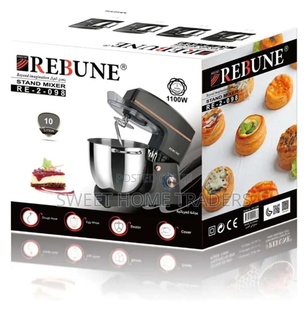 Rebune 10L Stand Mixer 1500watts