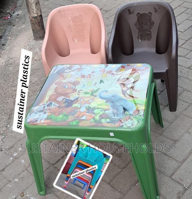 Kids Study Table and Chairs Set - thumbnail 3