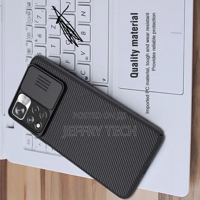 Black Silicone Case Cover for Xiaomi Note 11T 5G