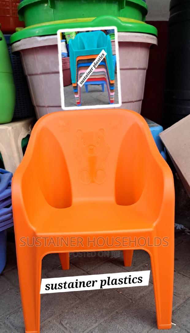 Orange Kidergaten Plastics Chairs - main view