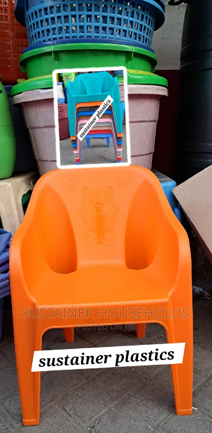 Orange Kidergaten Plastics Chairs