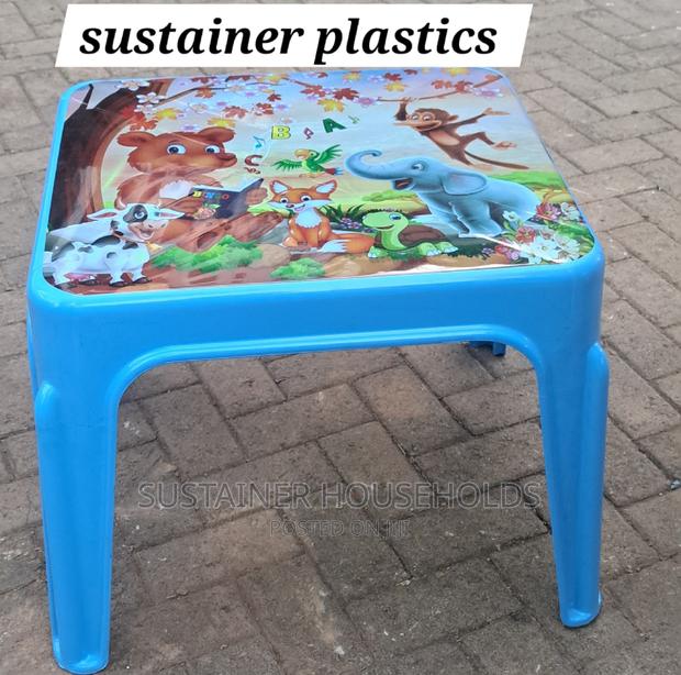 Cartoon Kids Plastic Tables Available - main view