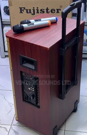 Professional Fujister Portable Powered Speaker With 2 Mics