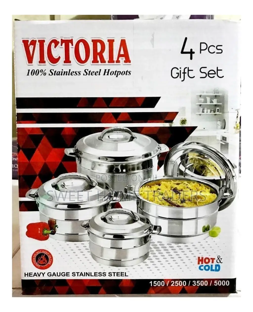 PCS Victoria Stainless Steel Hotpot