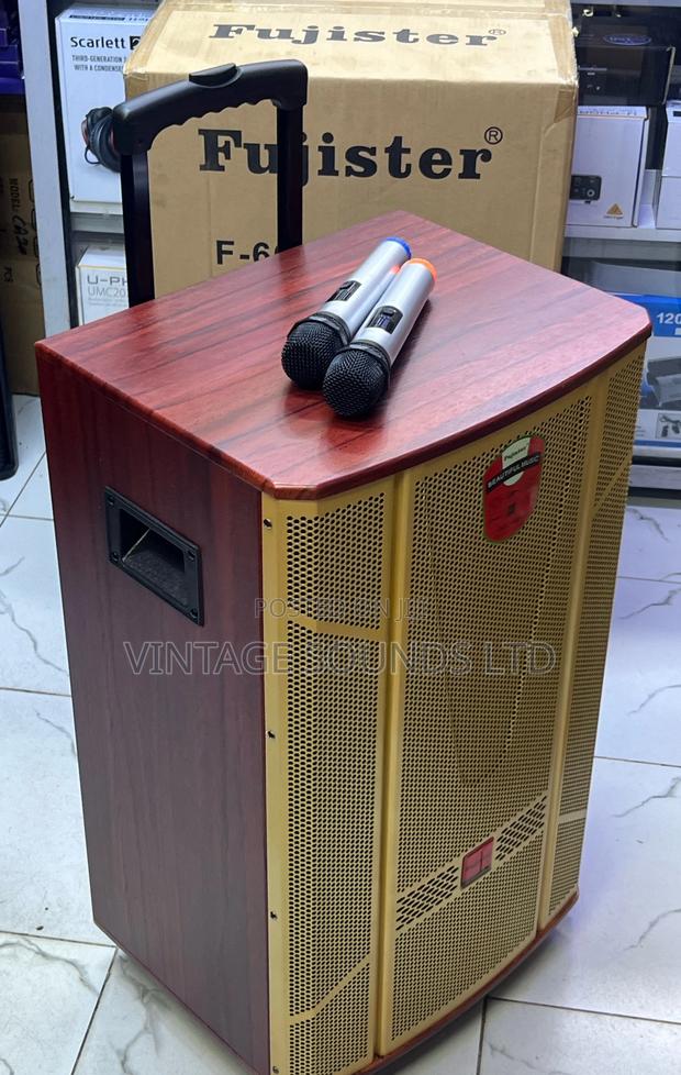 Fujister F-605 Speaker Powered With Two Wireless Microphone - main view