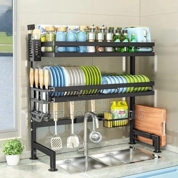 Double Layer 2 Layer Over the Sink Dish Rack