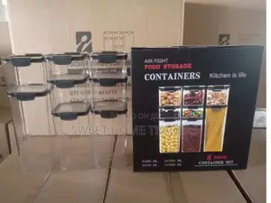 7pcs Transparent Acrylic Cereal Food Containers