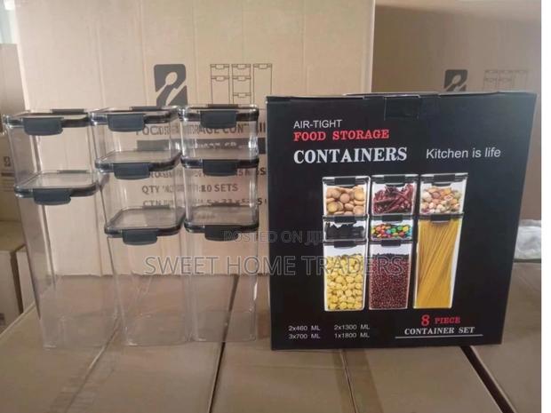 7pcs Transparent Acrylic Cereal Food Containers