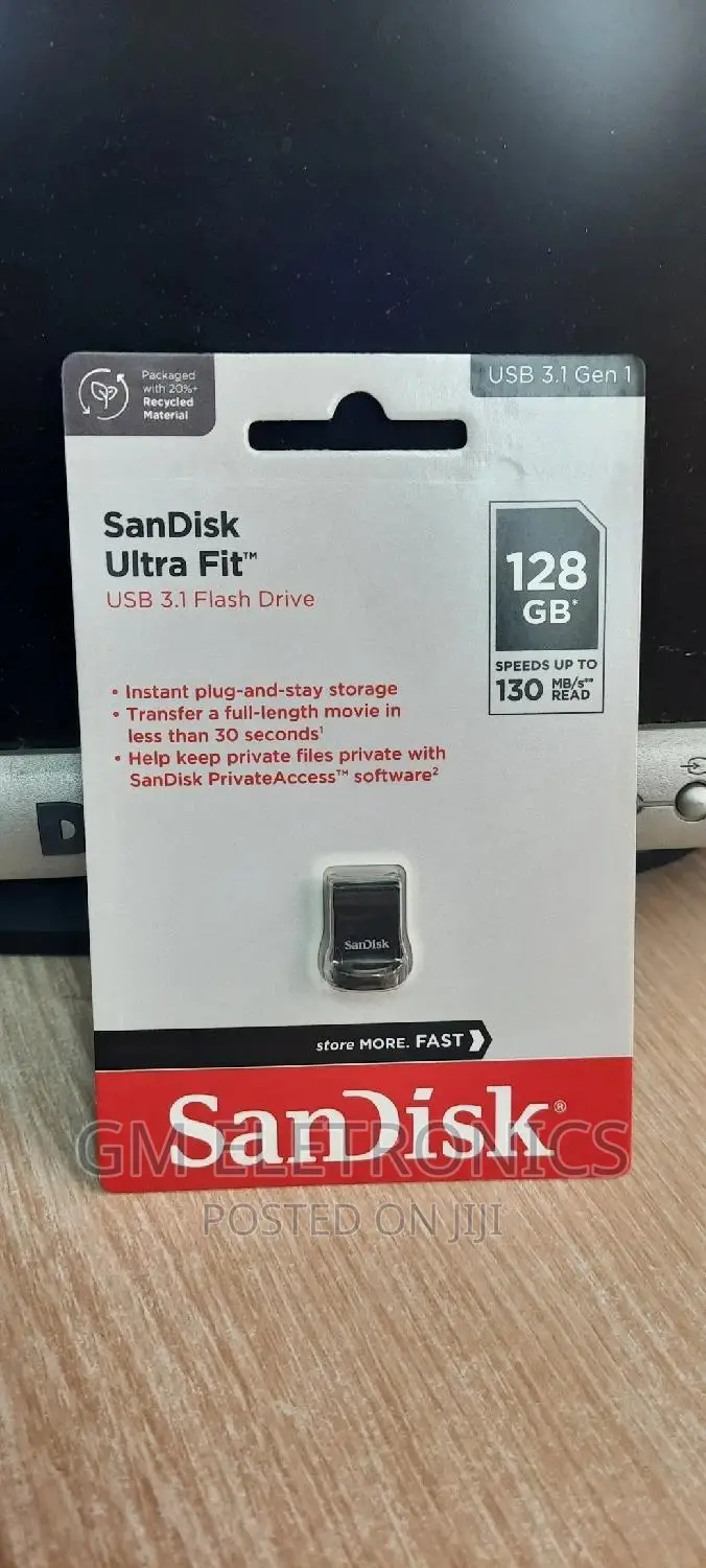 USB 3•2 Ultra Fit 128gb Flash Drive.