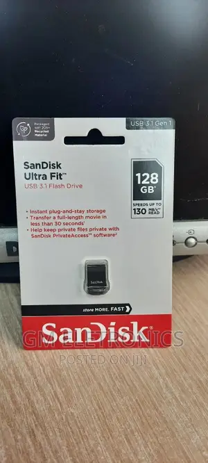 USB 3•2 Ultra Fit 128gb Flash Drive.