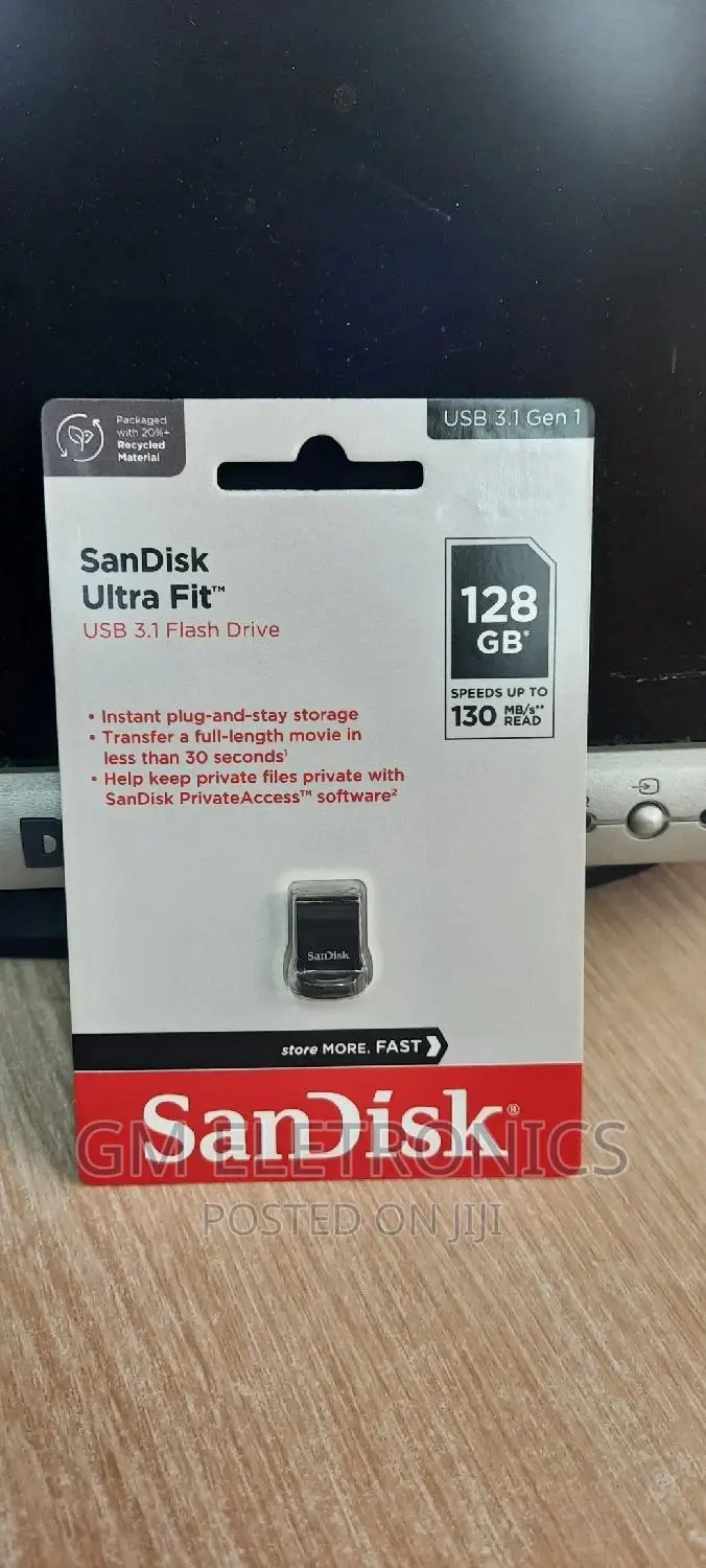 USB 3•2 Ultra Fit 128gb Flash Drive.