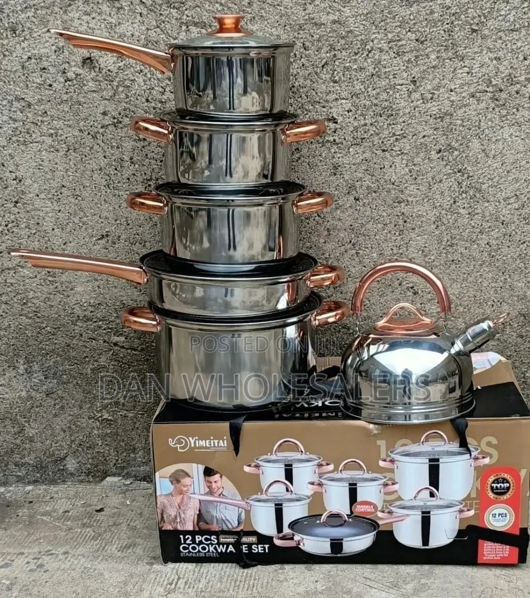 12pc Cookware With Kettle