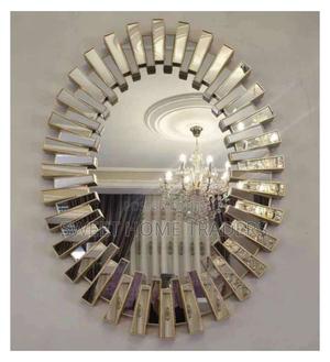 Oval Shaped Sunburst Wall Decor Mirror , - thumbnail 2