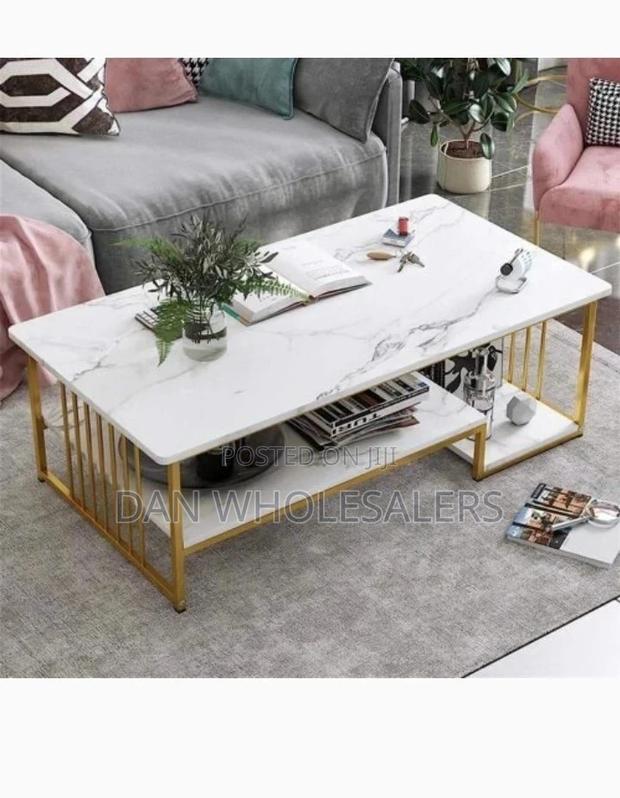 Modern Marble Coffee Table MDF - main view