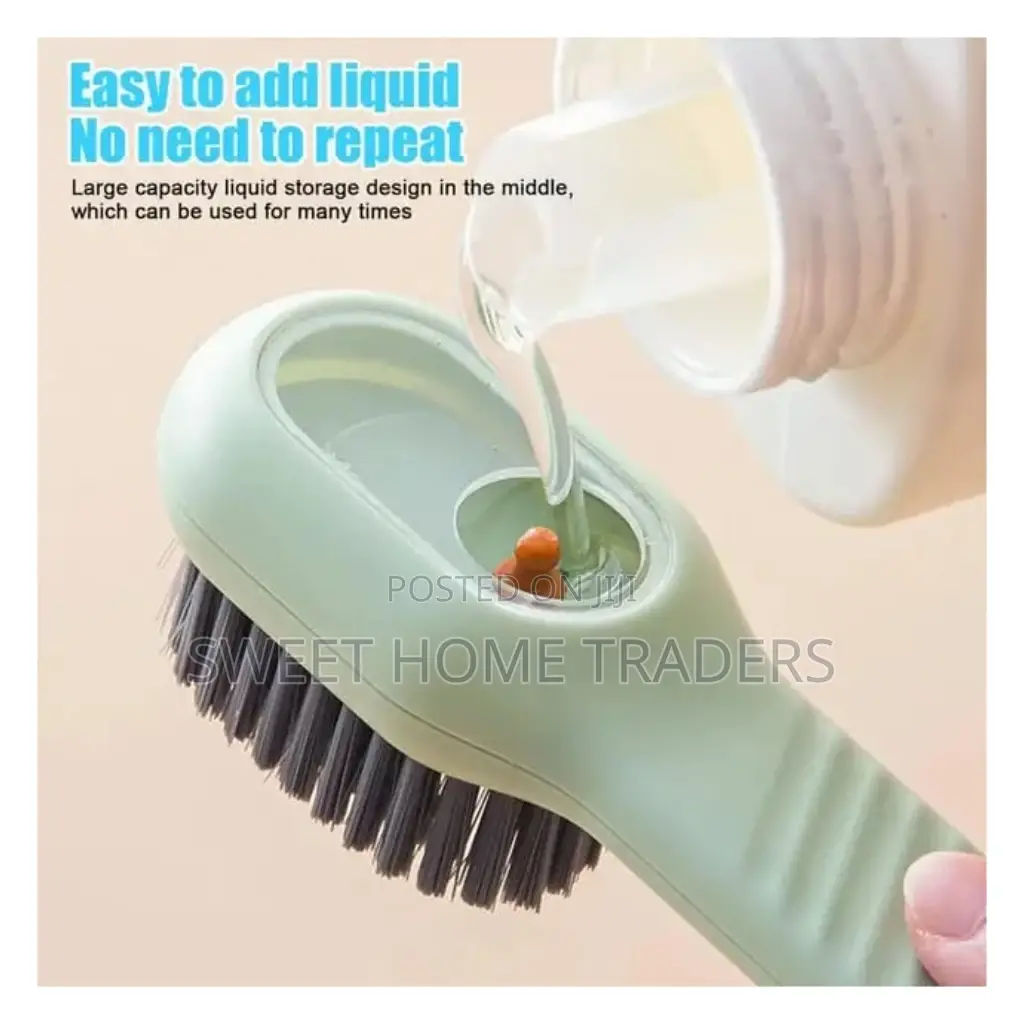 Shoe/Cloth Scrub Brush With Soap Dispenser 