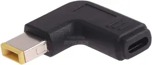 USB-C/Type-c Female to Lenovo Big Square Male Plug Elbow Ada