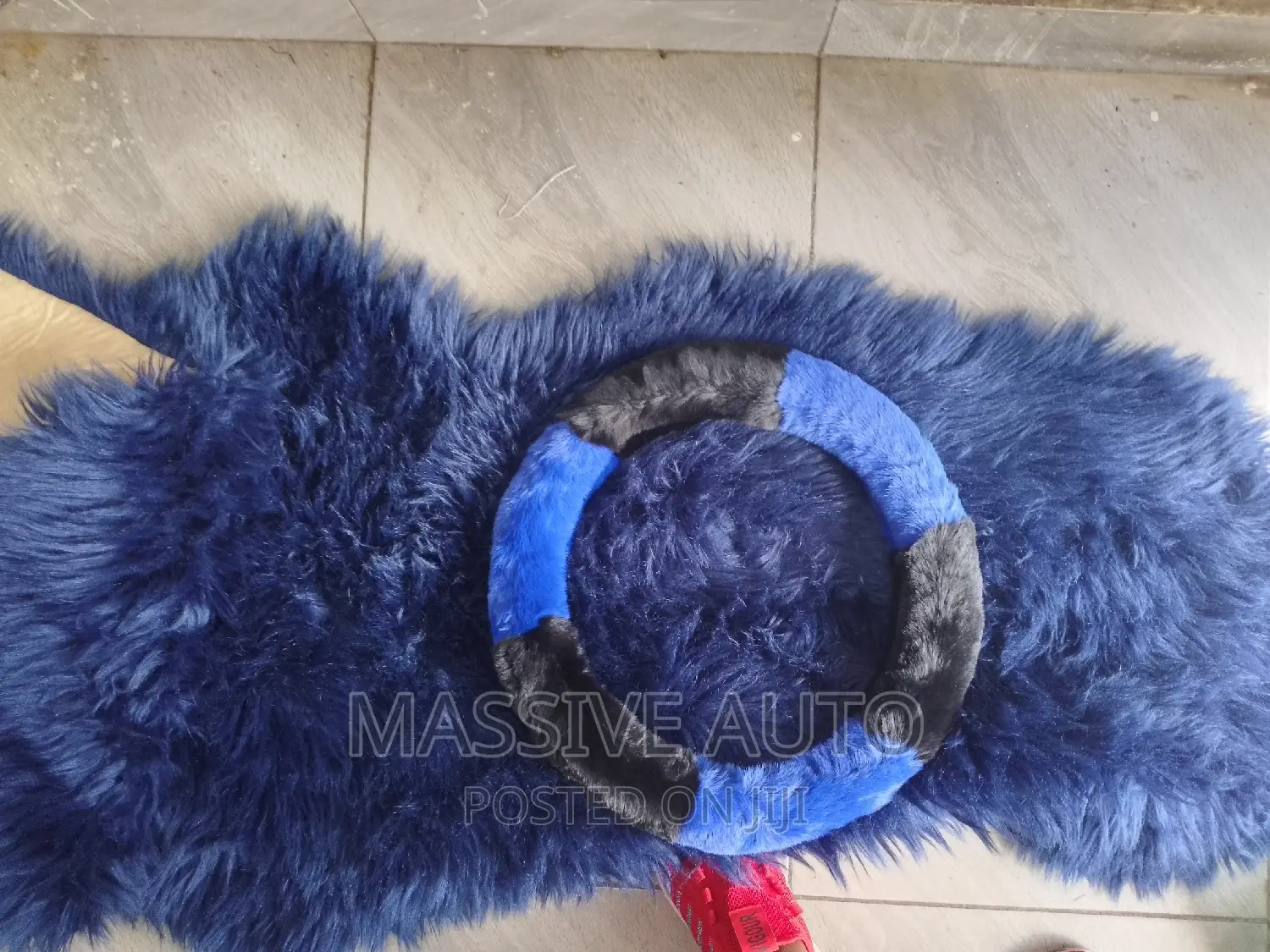 Buy Universal Blue Fluffy Car Dashboard Covers