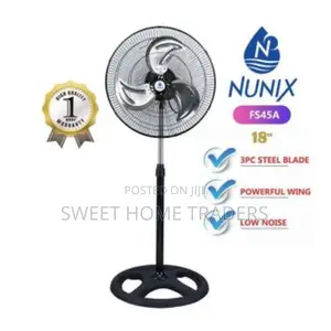 Nunix 18 Inches Free Standing Fan With Steel Blade