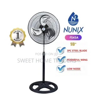 Nunix 18 Inches Free Standing Fan With Steel Blade