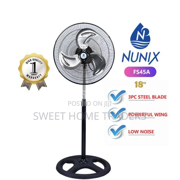 Nunix 18 Inches Free Standing Fan With Steel Blade