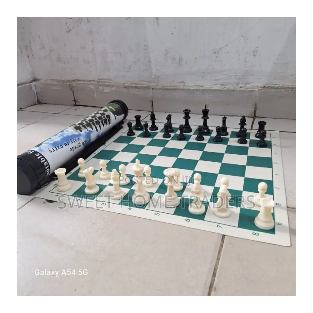 Foldable 50 by 50 CM Chess Set- Chess Board, Bag and Pieces