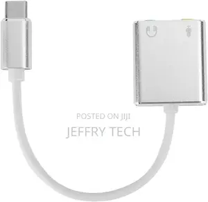 USB C Audio Adapter External Stereo Sound Card With 3.5mm He
