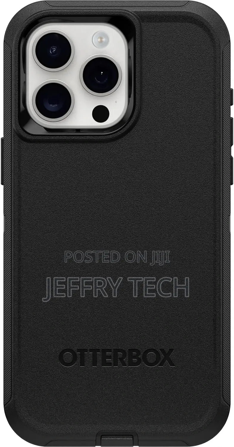 Otterbox Defender Case for iPhone 15 Pro Max, Black