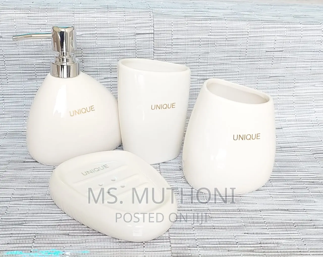 Unique Branded Ceramic 4in1 Bathroom Set