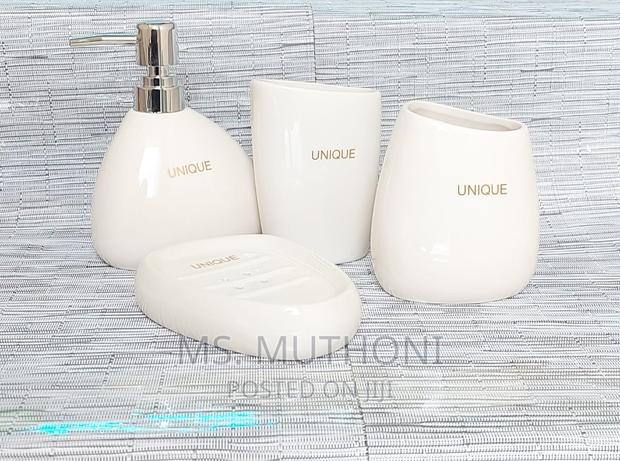 Unique Branded Ceramic 4in1 Bathroom Set - main view